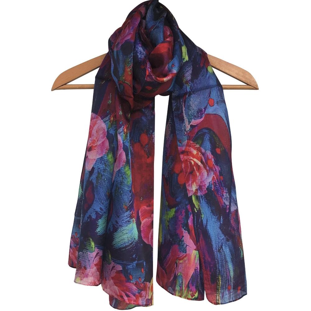 'Rose' Pure Silk Scarf