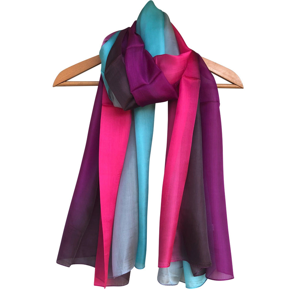 'Summer Stripes' Pure Silk Scarf