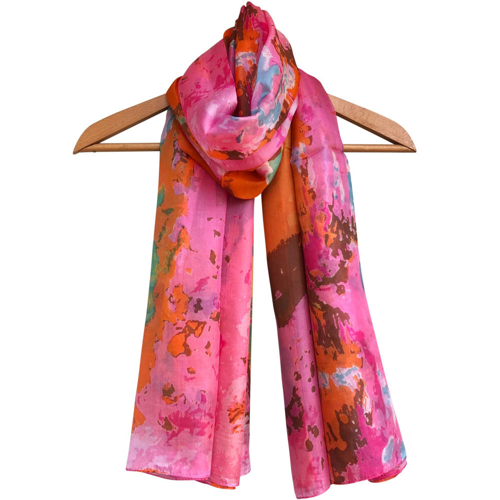 'Tropical' Pure Silk Scarf