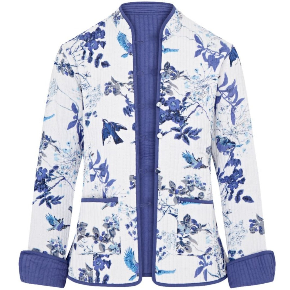 **NEW** Reversible 'Blue Birds' Cotton Jacket