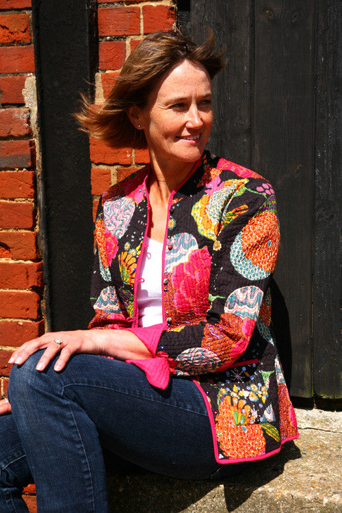 Reversible Black Tropical Cotton Jacket