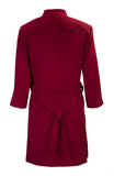 Washable Faux Suede Lightweight Coat - Cherry