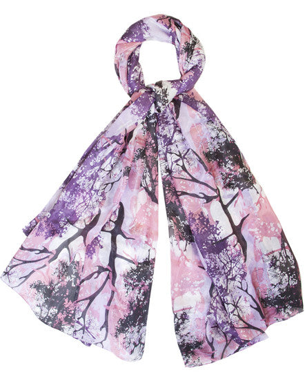 'Enchanted Wood' Pure Silk Scarf