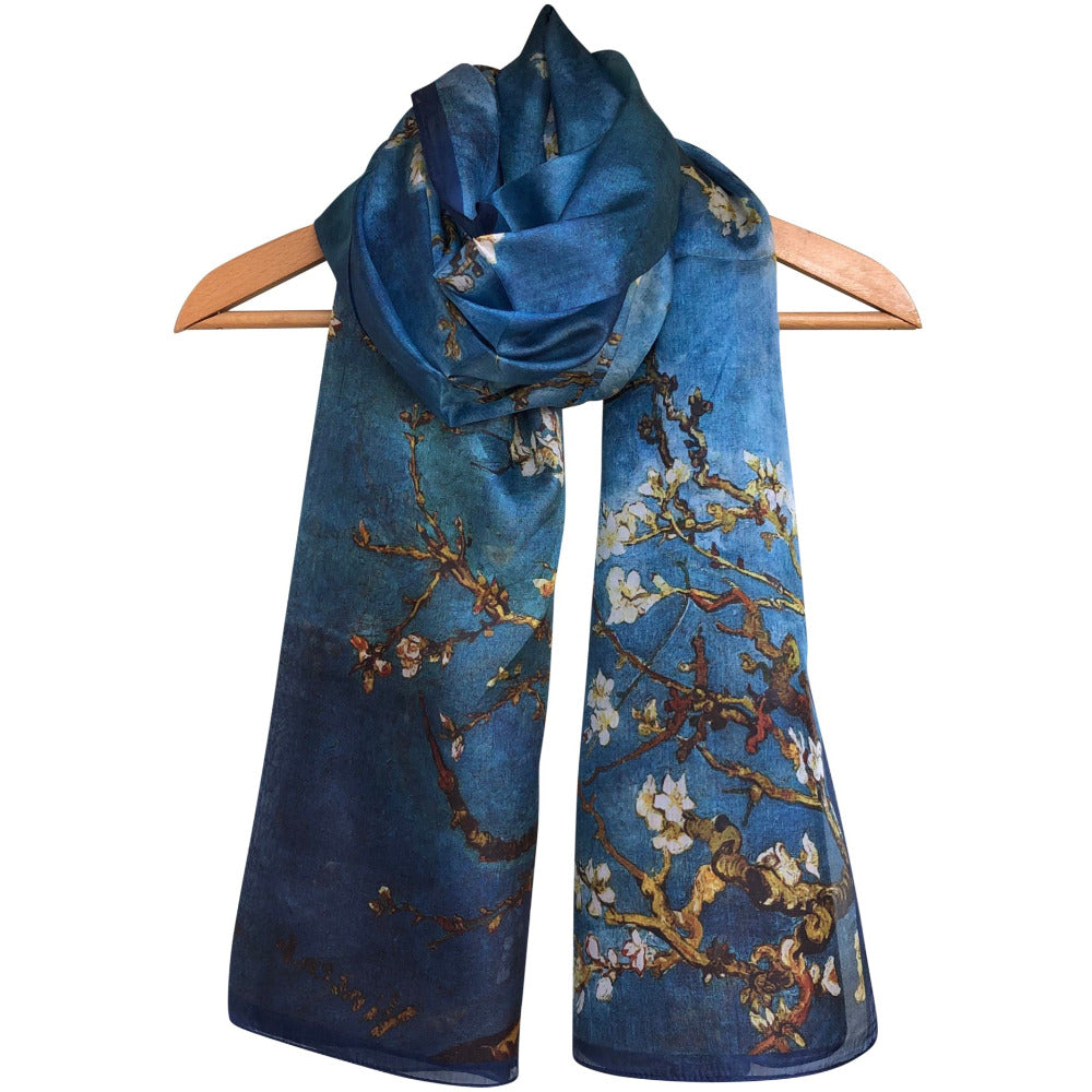 'Cherry Blossom' Pure Silk Scarf