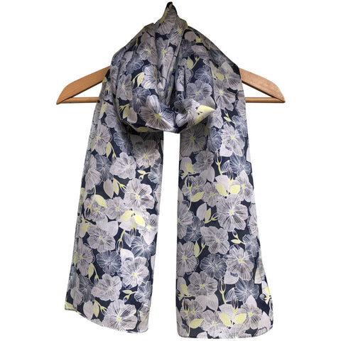 'Perfect Pansies' Pure Silk Scarf