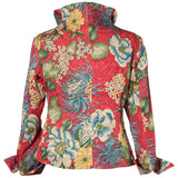 Washable Floral Jacket - Coral
