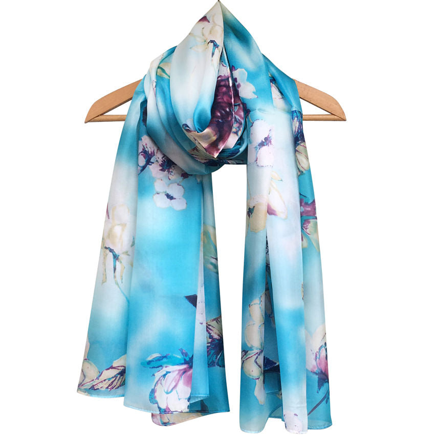 'Blossom' Pure Silk Scarf