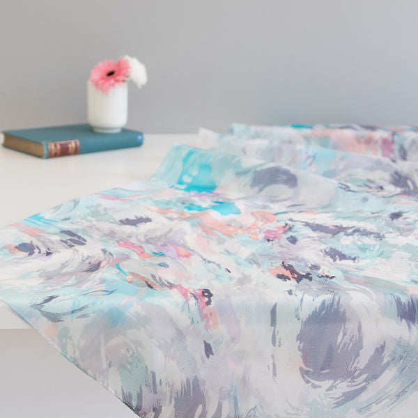 'Brushstrokes' Pure Silk Scarf