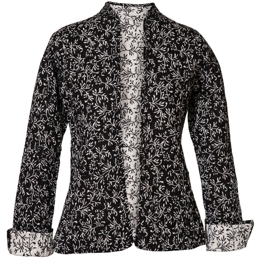 Reversible 'Chelsea' Cotton Jacket - Black
