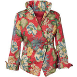 Washable Floral Jacket - Coral