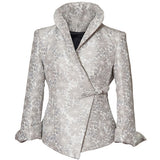 Washable Floral Jacket - Silver
