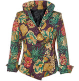 Washable Floral Jacket - Purple