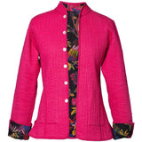 Reversible 'Bird of Paradise' Cotton Jacket - Black