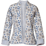 Reversible 'Cornflowers & Stripes' Cotton Jacket
