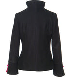 Embroidered Wool Jacket - Black