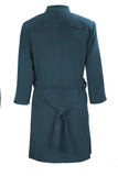 Washable Faux Suede Lightweight Coat  - Teal