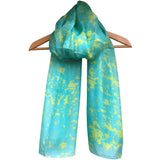 'Turquoise Waters' Pure Silk Scarf