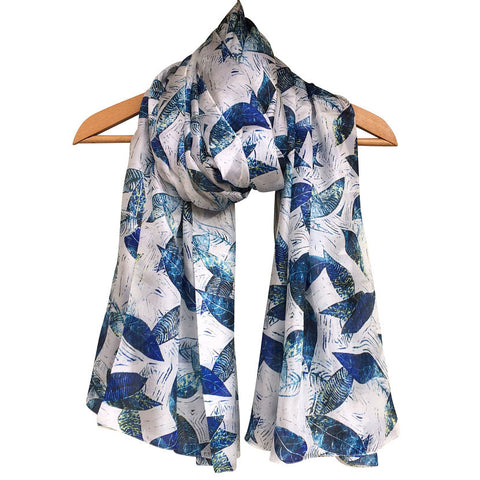 **NEW** 'Lovely Leaves' Pure Silk Scarf