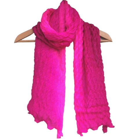 Pure Silk Crinkle Scarf