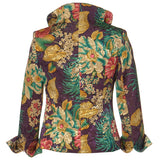 Washable Floral Jacket - Purple