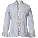 Reversible 'Cornflowers & Stripes' Cotton Jacket