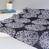 'Tree of Life - Ink Blue' Pure Silk Scarf