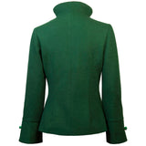 Embroidered Wool Jacket -  Moss Green